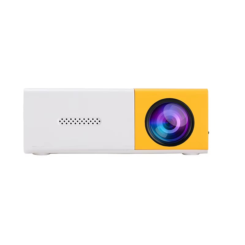 YG300 Outdoor Portable Projector Home Mini Wireless Phone with Screen Android HD Projector Home Bedroom Wallor Mobile Projection