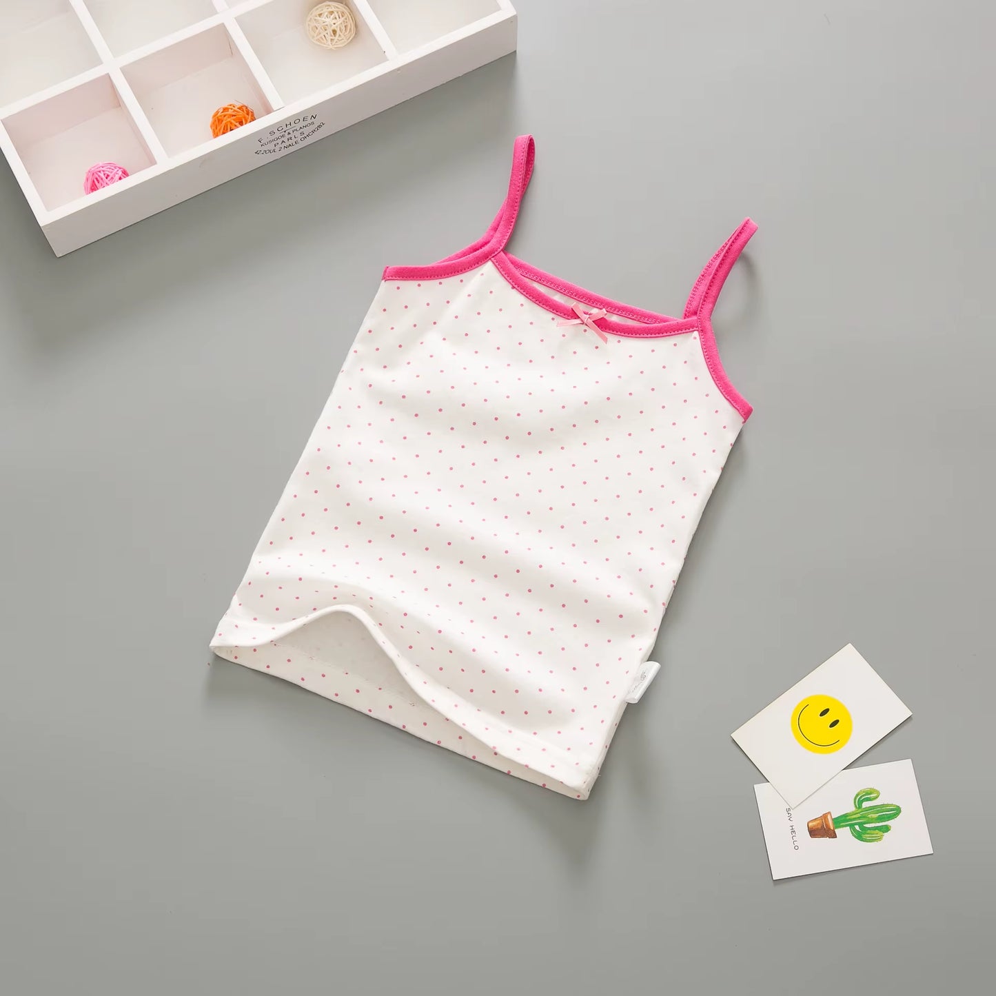 Summer Style Girl Underwear Kids Clothes Cotton Tank Tops for Girls Lace Girls Camisole Baby Undershirt 2-8T Teenager Singlets