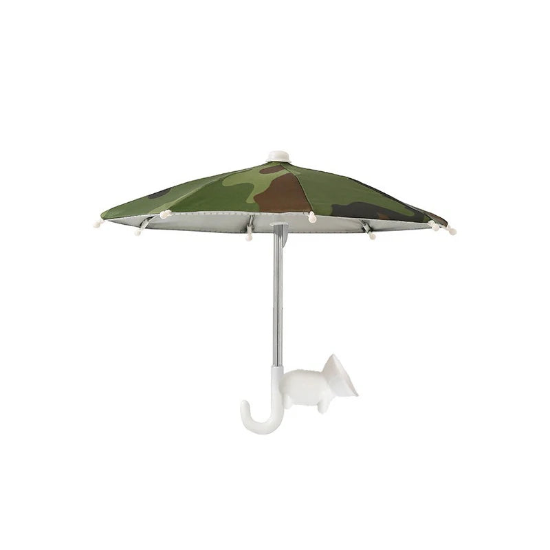 Mini Umbrella for Smart Phone with Suction Cup Holder, Outdoor Anti-Glare Sunshade Cover, Anti-Reflective Screen Protector 2025