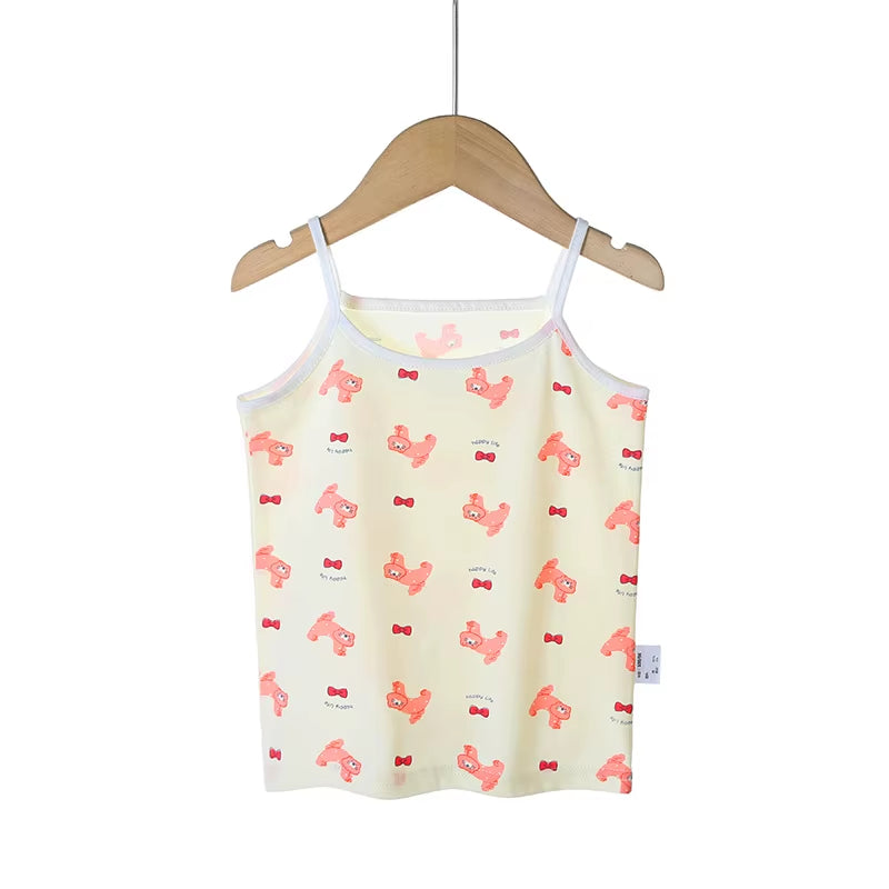 Summer Style Girl Underwear Kids Clothes Cotton Tank Tops for Girls Lace Girls Camisole Baby Undershirt 2-8T Teenager Singlets