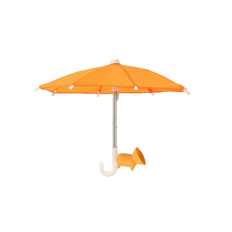 Mini Umbrella for Smart Phone with Suction Cup Holder, Outdoor Anti-Glare Sunshade Cover, Anti-Reflective Screen Protector 2025