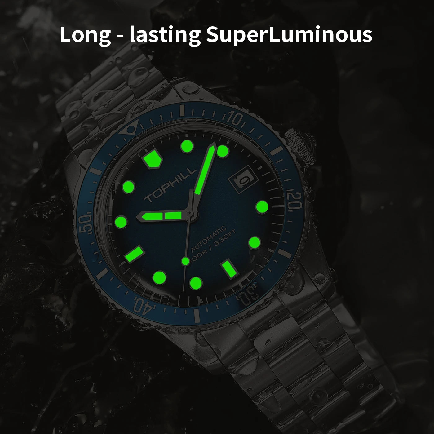 Watches Business Automatic Movement NH35 Mechanical Watches 10Bar Waterproof