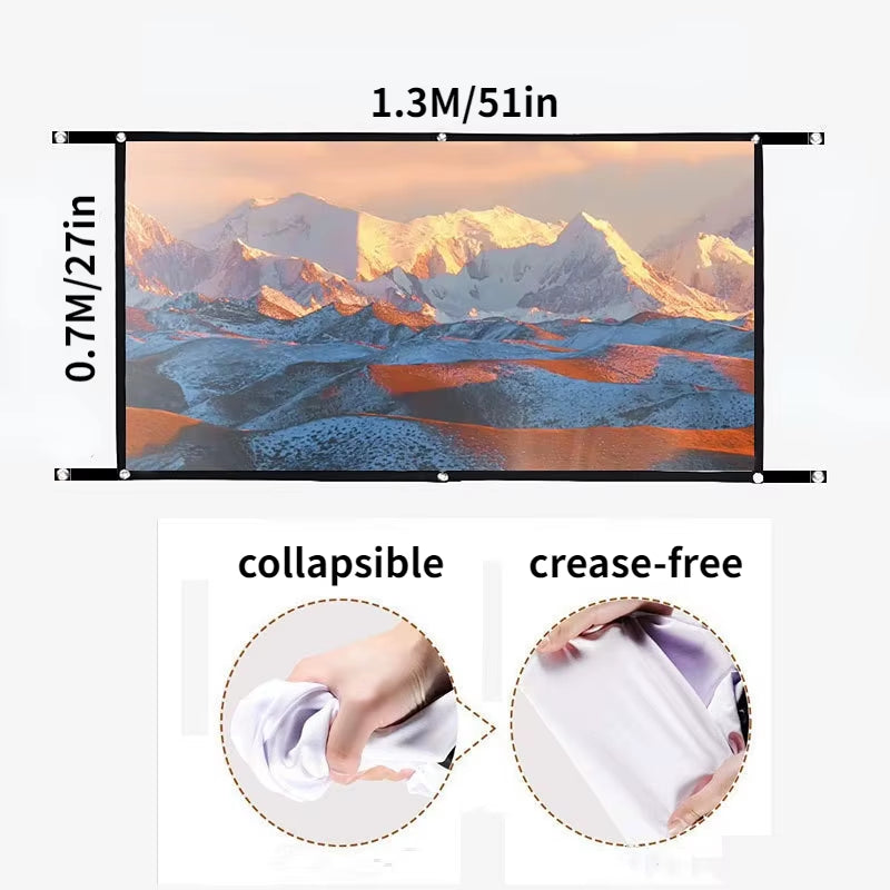 YG300 Outdoor Portable Projector Home Mini Wireless Phone with Screen Android HD Projector Home Bedroom Wallor Mobile Projection