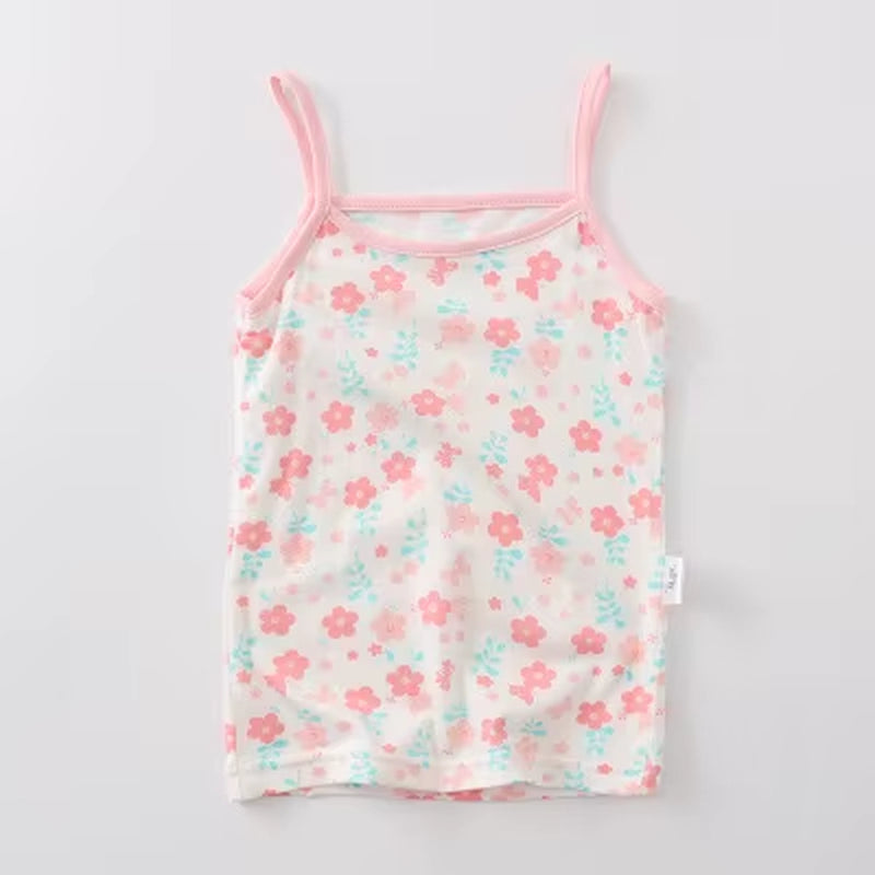 Summer Style Girl Underwear Kids Clothes Cotton Tank Tops for Girls Lace Girls Camisole Baby Undershirt 2-8T Teenager Singlets