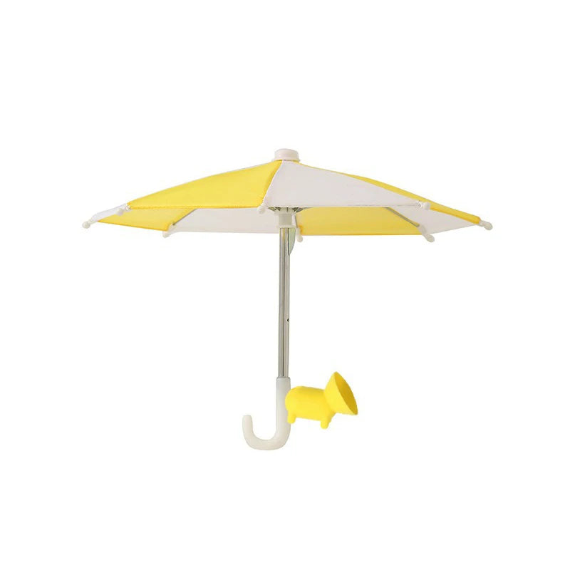Mini Umbrella for Smart Phone with Suction Cup Holder, Outdoor Anti-Glare Sunshade Cover, Anti-Reflective Screen Protector 2025