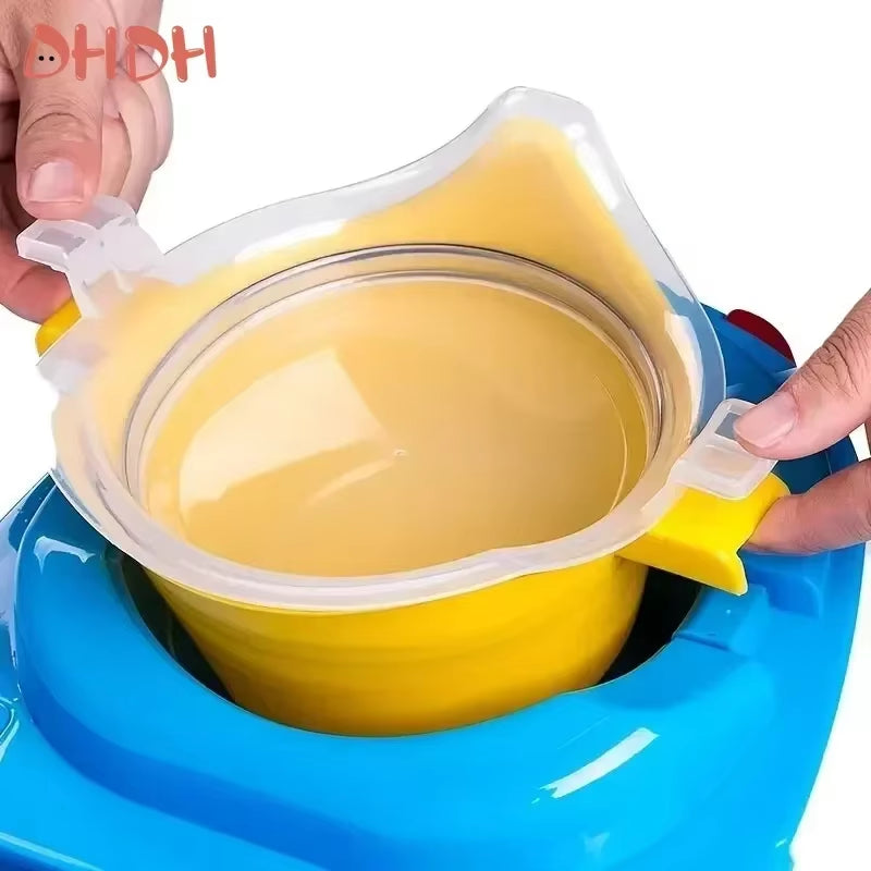 Foldable Travel Potty Seat for Kids Portable Potty Training Toilet Cartoon Pattern Covers for Camping Car Outdoor Use