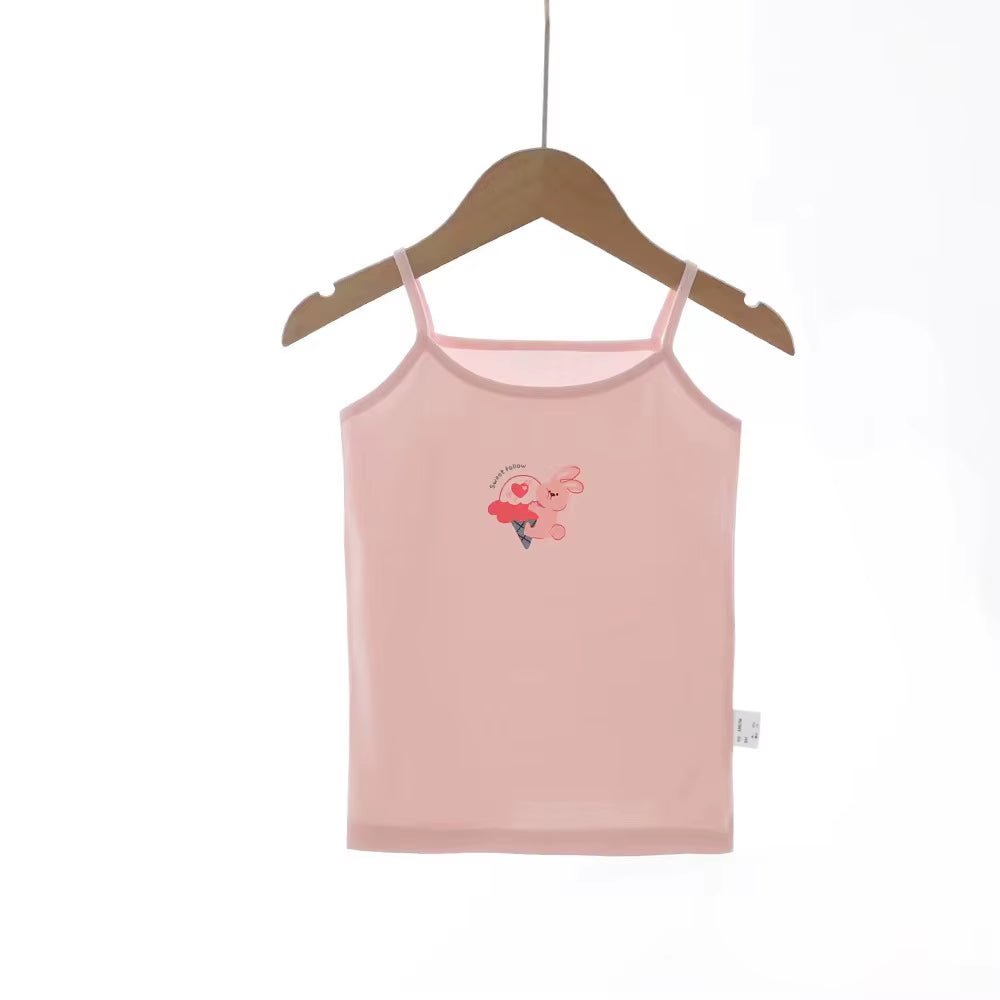 Summer Style Girl Underwear Kids Clothes Cotton Tank Tops for Girls Lace Girls Camisole Baby Undershirt 2-8T Teenager Singlets