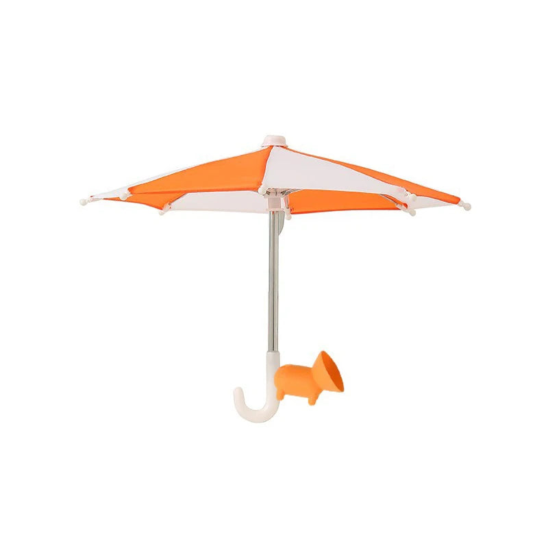 Mini Umbrella for Smart Phone with Suction Cup Holder, Outdoor Anti-Glare Sunshade Cover, Anti-Reflective Screen Protector 2025