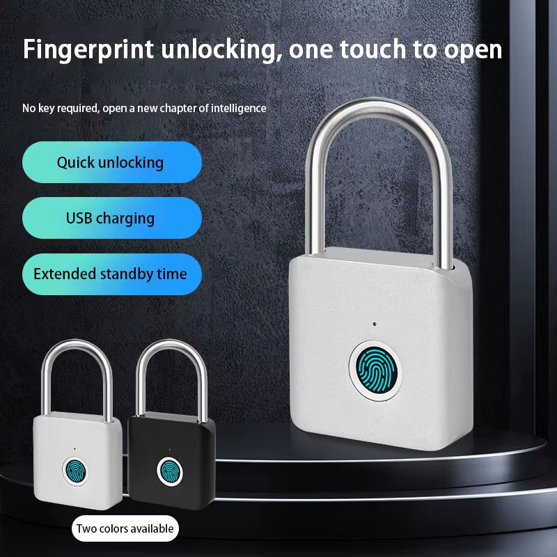 Xiaomi Smart Fingerprint Padlock Outdoor IP54 Waterproof Rust-Proof Padlock Smart Electronic Anti-Theft Password Lock Cabinet