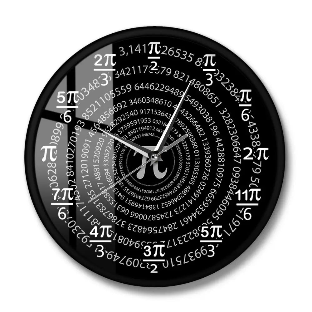 Pi 3.14 Mathematics Wall Clock School Classroom Wall Decor Math Science Wall Art Decorative Wall Watch Pi Day Math Lovers Gifts
