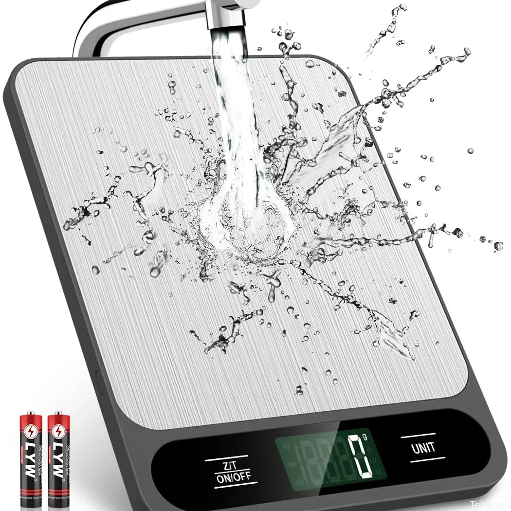 Digital Kitchen Scale 10Kg/1G Weight Scale Usb Food Coffee Scales Smart Electronic Waterproof Digital Scale for Baking and Cook