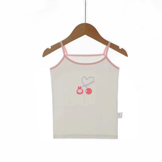 Summer Style Girl Underwear Kids Clothes Cotton Tank Tops for Girls Lace Girls Camisole Baby Undershirt 2-8T Teenager Singlets