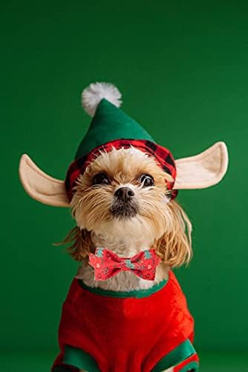 Christmas Dog Collar,Puppy Collar, Male or Female Dog Collar with Bow Adjustable Soft Bow Tie Dog Collars for Medium Dogs
