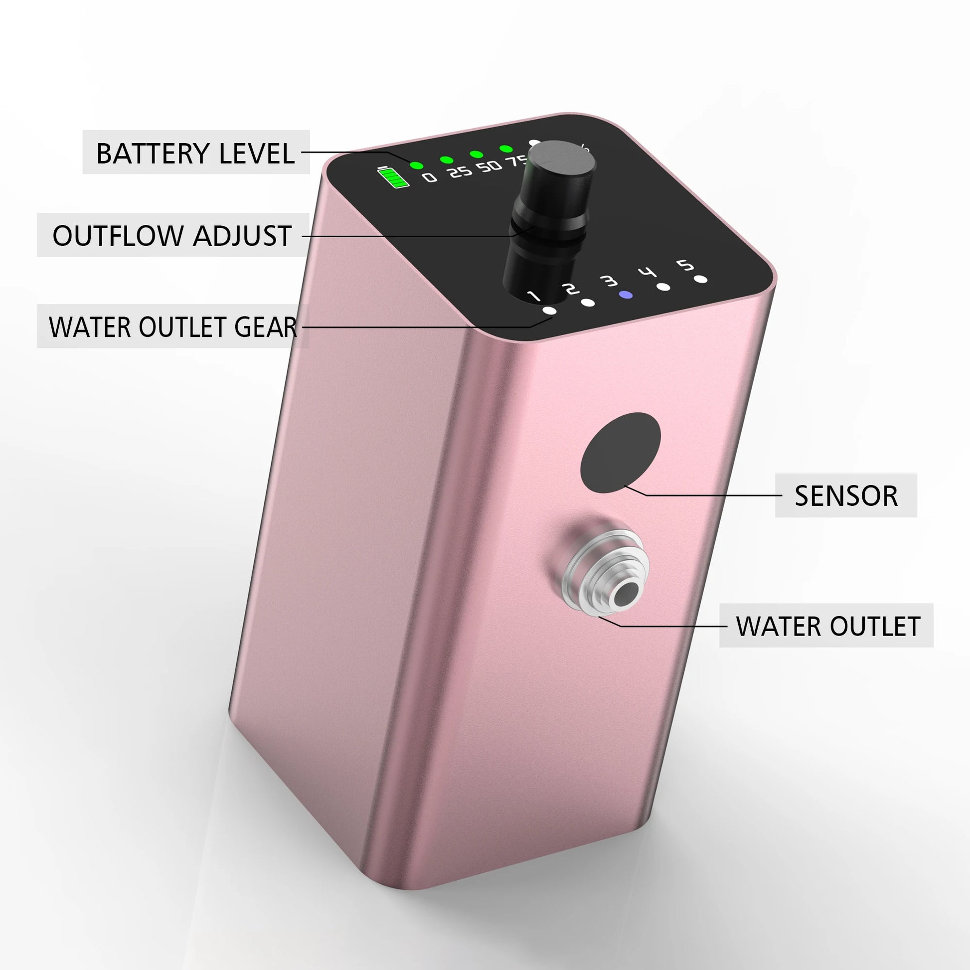 Tattoo Needle Washer Automatic Ink Flush with Strong Suction Automatic Induction Tattoo Washer Needle Tool Tattoo Supplies
