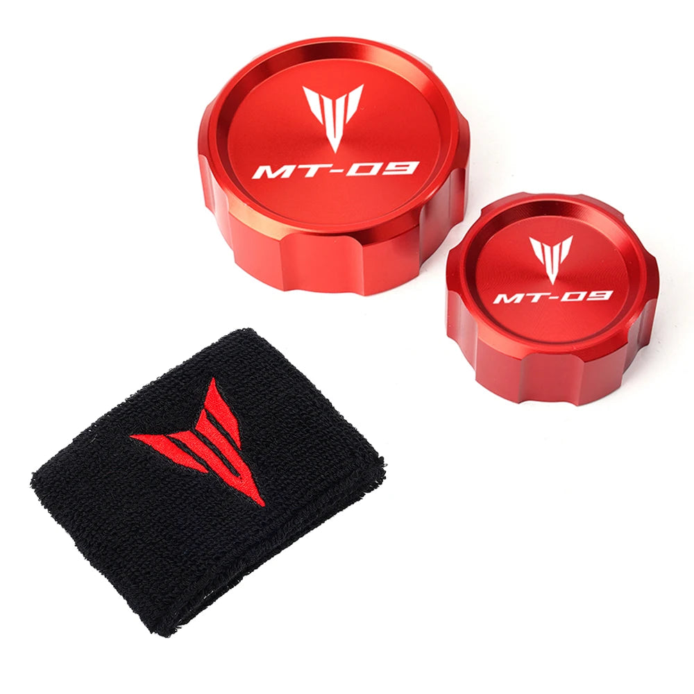 For Yamaha MT09 MT 09 MT-09 SP 2021-2024 2023Motorcycle Front Rear Brake Fluid Reservoir Cover Cap Sock Engine Oil Filler Cap