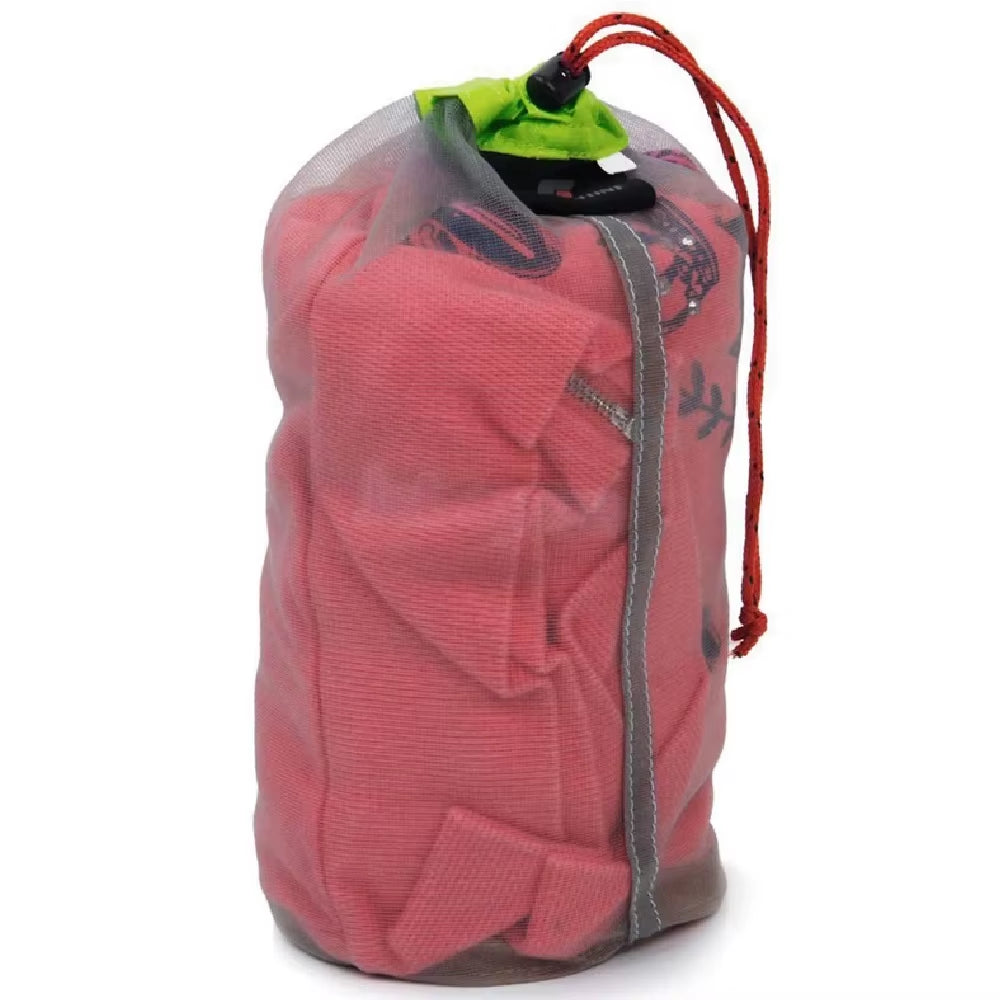 Camping Sports Mesh Storage Bag Ultralight Travel Stuff Sack Drawstring Storage Bag Traveling Organizer Portable Outdoor Tool