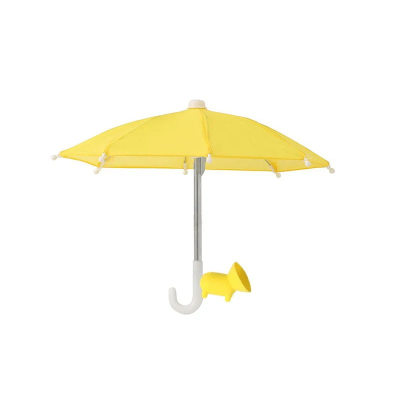 Mini Umbrella for Smart Phone with Suction Cup Holder, Outdoor Anti-Glare Sunshade Cover, Anti-Reflective Screen Protector 2025