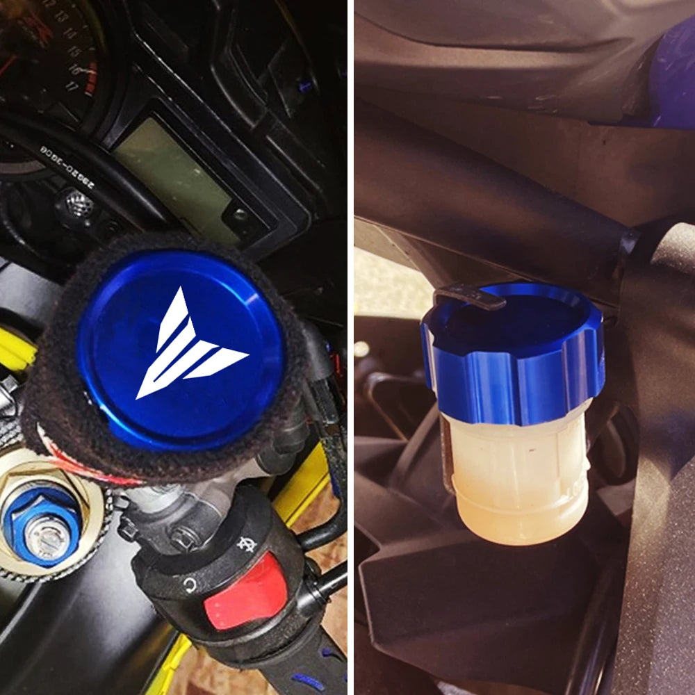 For Yamaha MT09 MT 09 MT-09 SP 2021-2024 2023Motorcycle Front Rear Brake Fluid Reservoir Cover Cap Sock Engine Oil Filler Cap