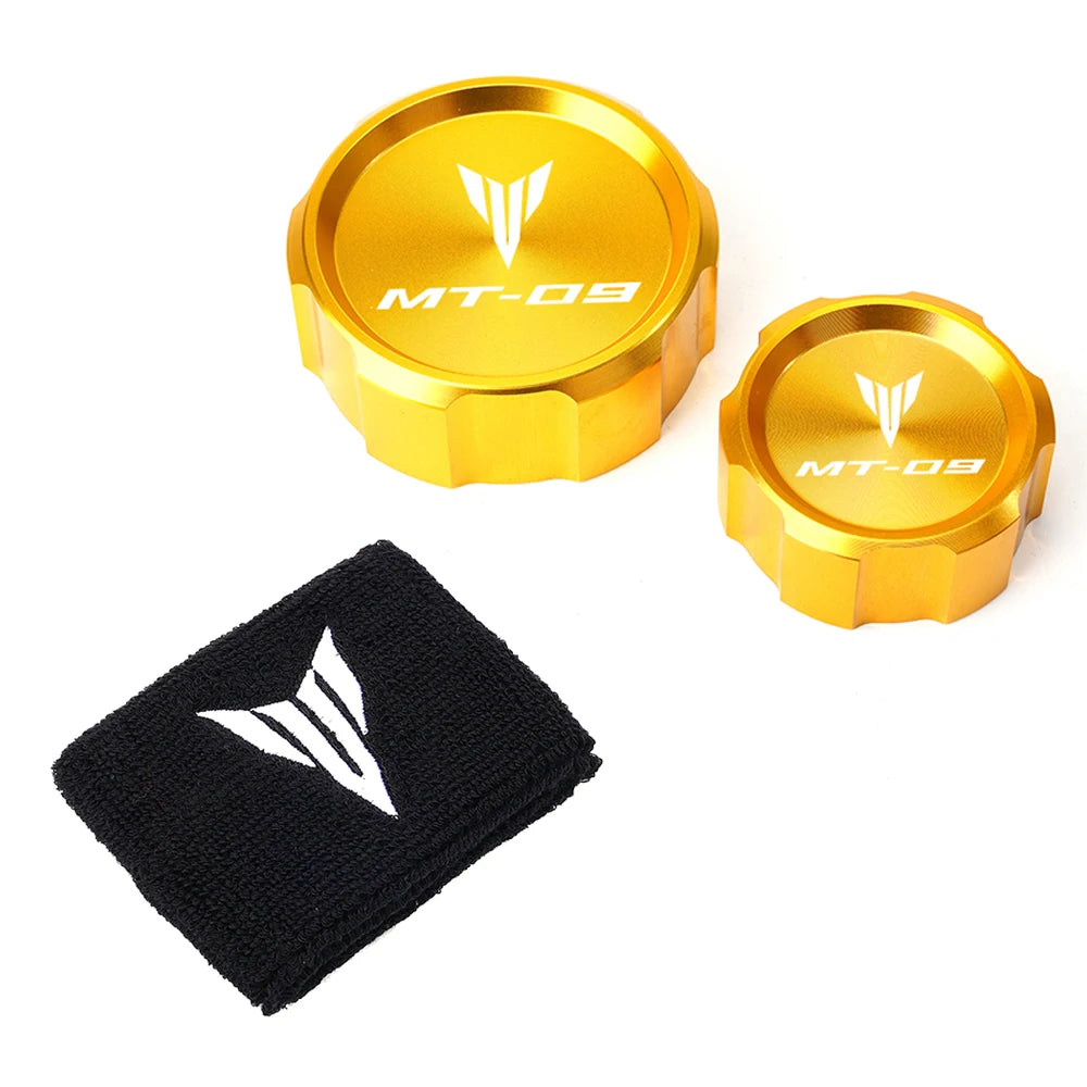 For Yamaha MT09 MT 09 MT-09 SP 2021-2024 2023Motorcycle Front Rear Brake Fluid Reservoir Cover Cap Sock Engine Oil Filler Cap