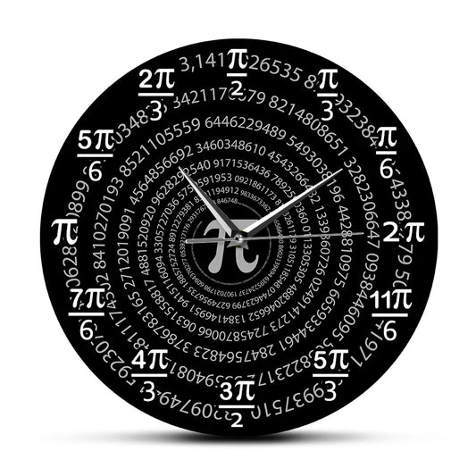 Pi 3.14 Mathematics Wall Clock School Classroom Wall Decor Math Science Wall Art Decorative Wall Watch Pi Day Math Lovers Gifts