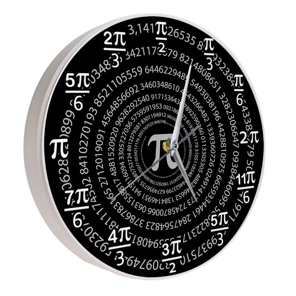 Pi 3.14 Mathematics Wall Clock School Classroom Wall Decor Math Science Wall Art Decorative Wall Watch Pi Day Math Lovers Gifts