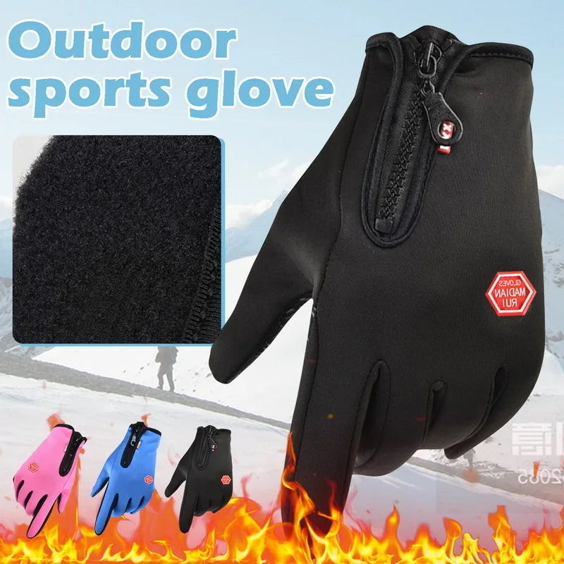 Winter Gloves for Men Women Warm Tactical Gloves Touchscreen Waterproof Hiking Skiing Fishing Cycling Snowboard Non-Slip Gloves